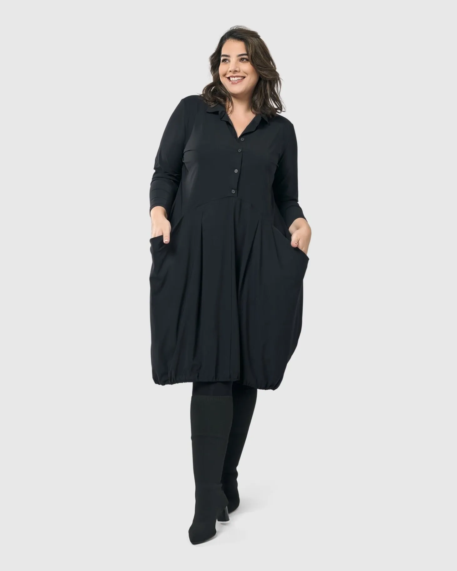 Essential Tekbika Signature Pocket Dress, Black
