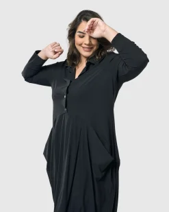 Essential Tekbika Signature Pocket Dress, Black