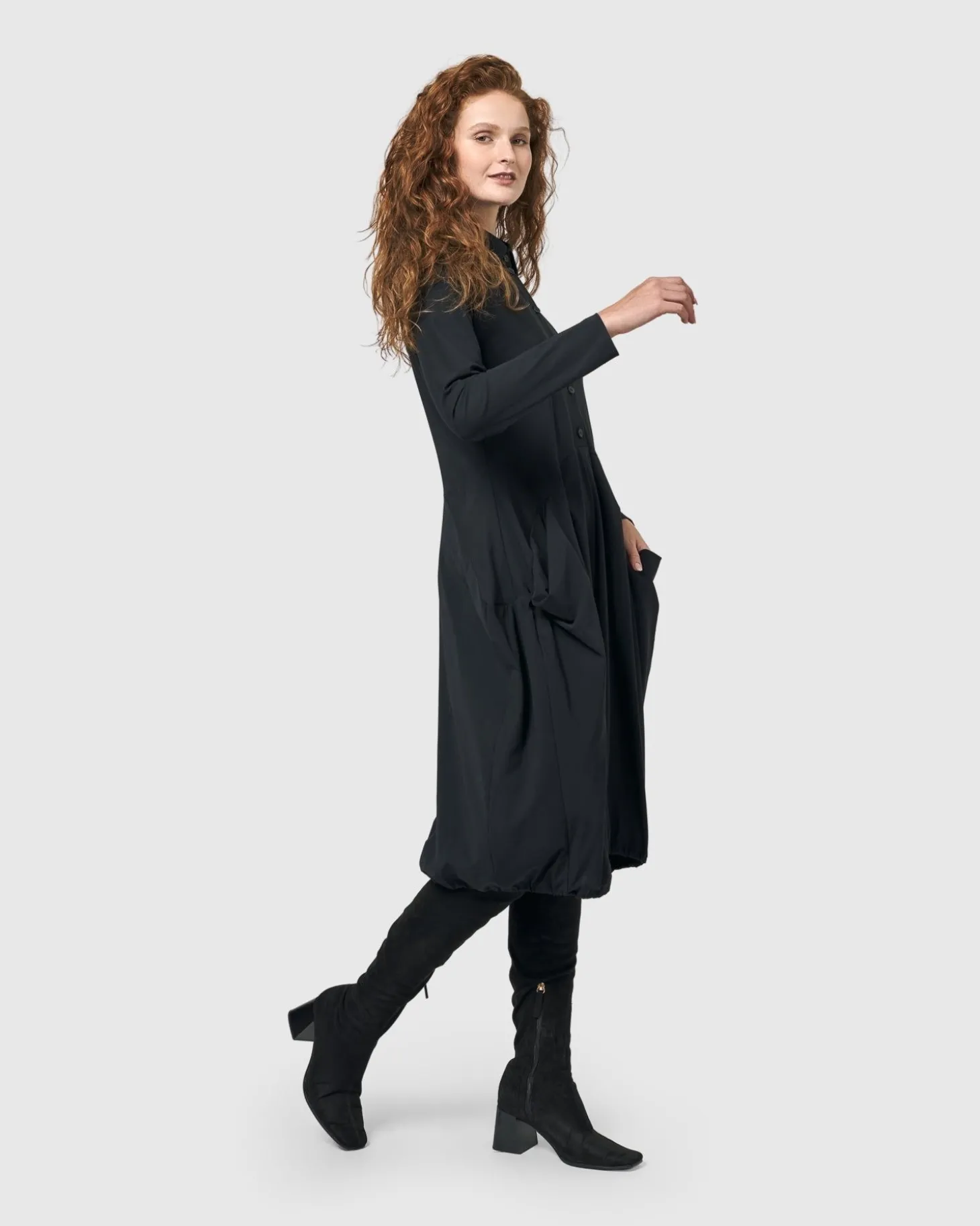 Essential Tekbika Signature Pocket Dress, Black