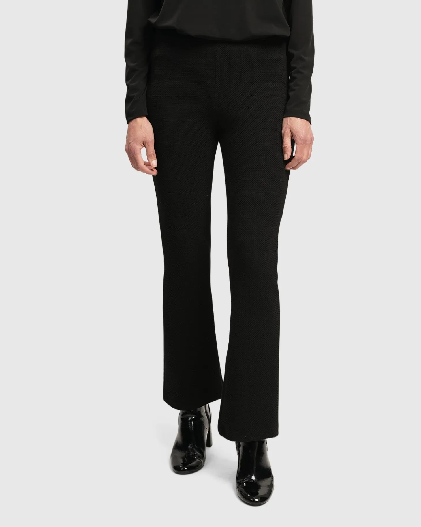 Essential Toned Up Flare Pants, Black