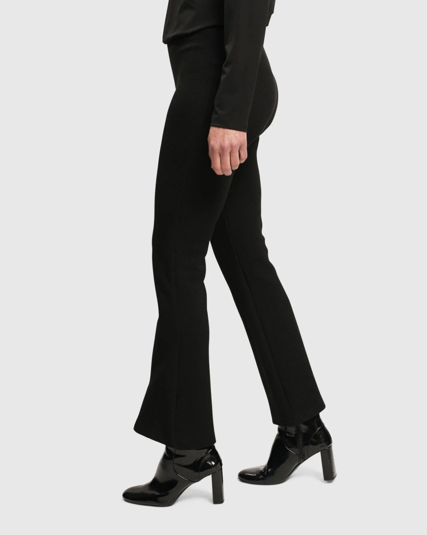 Essential Toned Up Flare Pants, Black