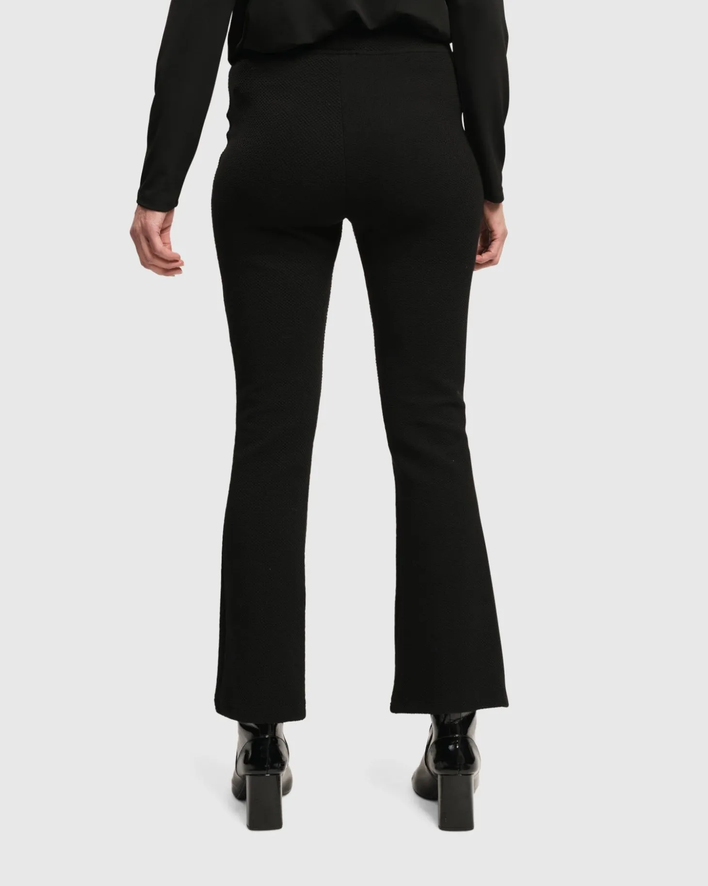 Essential Toned Up Flare Pants, Black