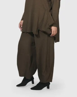 Essential Toned Up Punto Pants, Brown