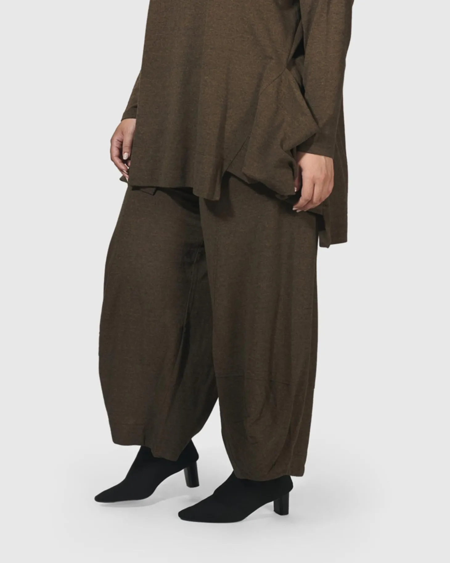 Essential Toned Up Punto Pants, Brown