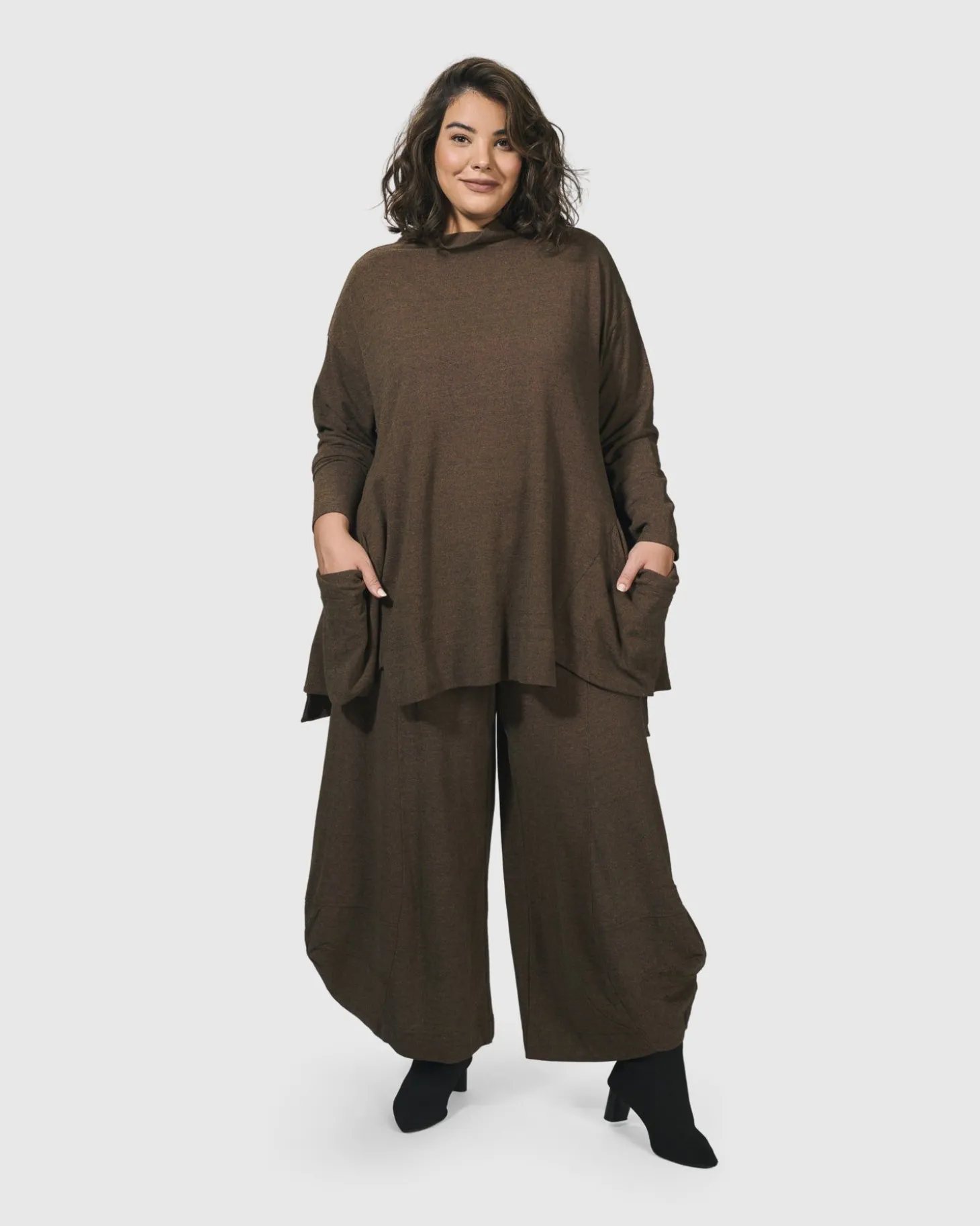 Essential Toned Up Punto Pants, Brown