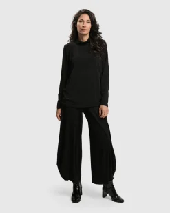 Essential Ultimate Turtleneck Top, Black