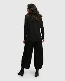 Essential Ultimate Turtleneck Top, Black