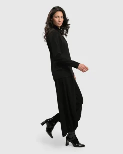 Essential Ultimate Turtleneck Top, Black