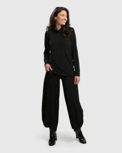Essential Ultimate Turtleneck Top, Black