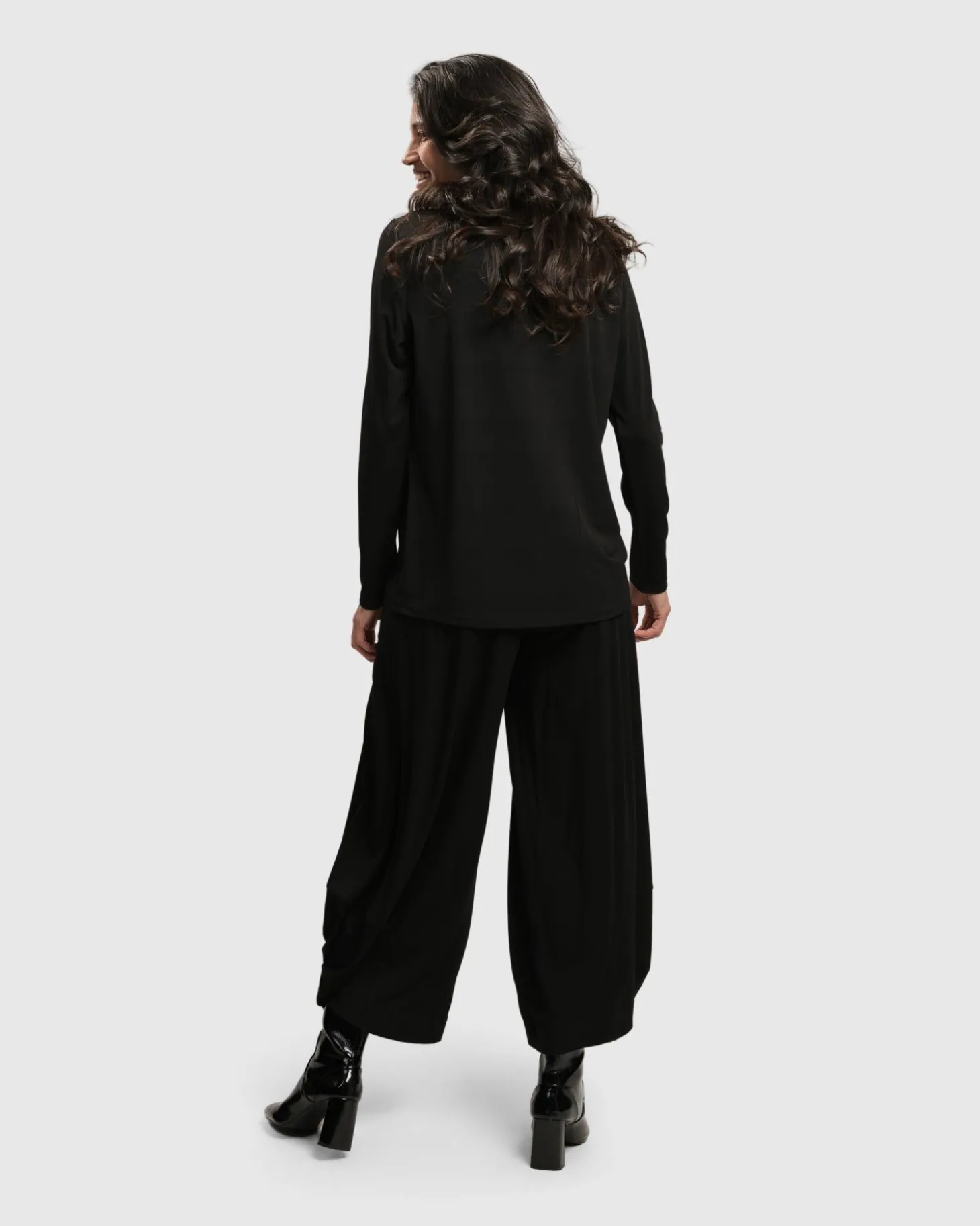 Essential Ultimate Turtleneck Top, Black