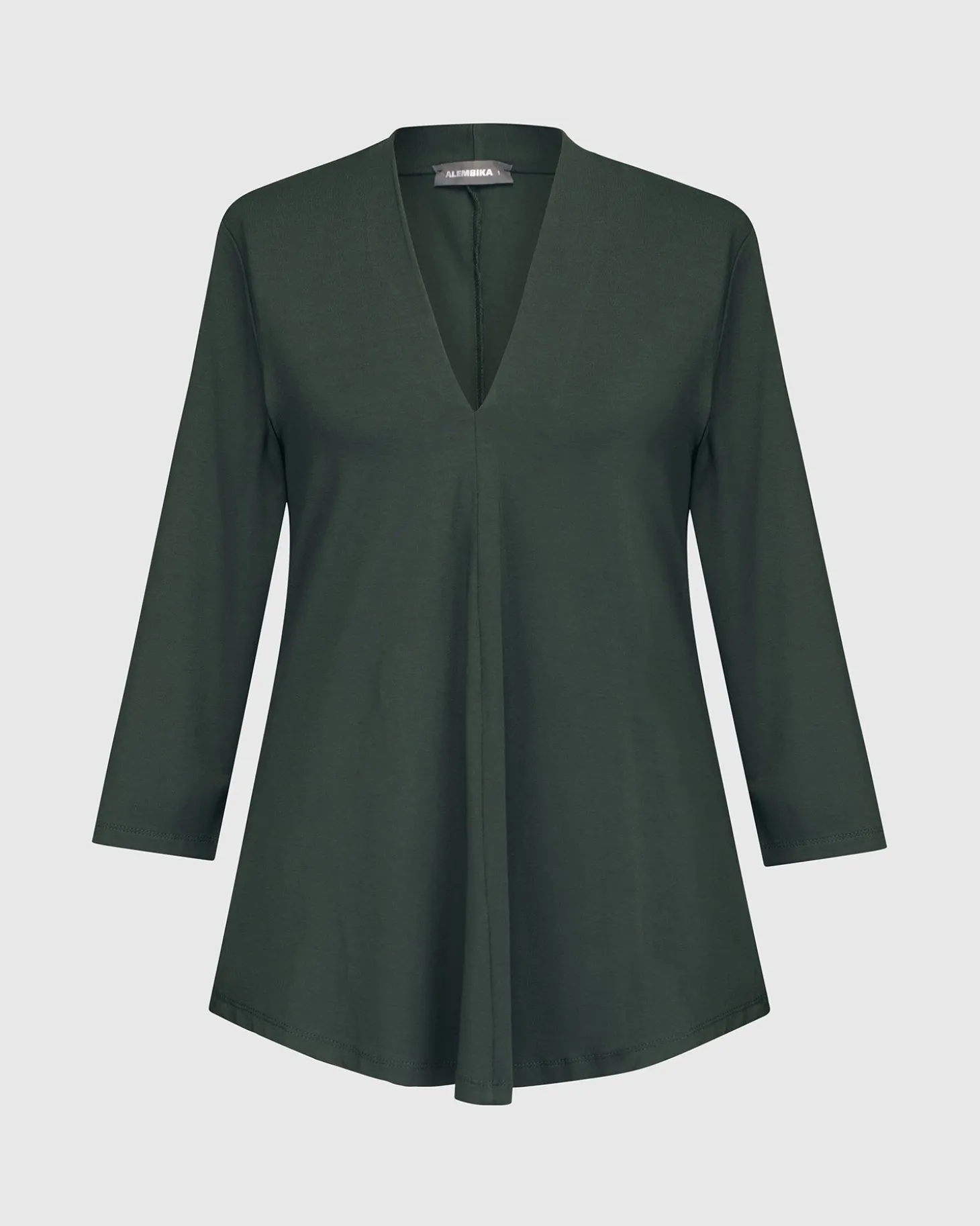 Essential V-Neck Top, Green