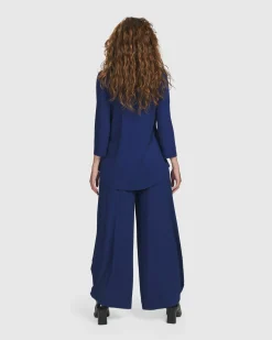 Essential V-Neck Top, Royal Blue