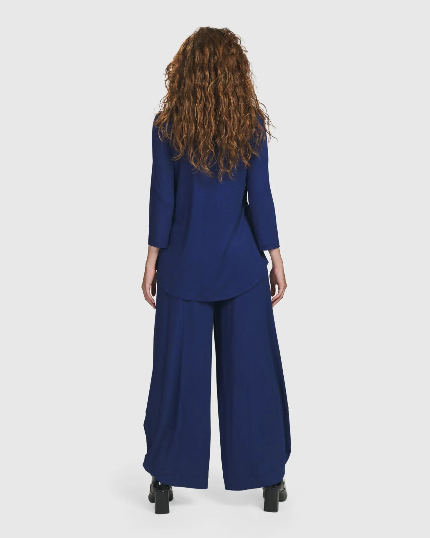 Essential V-Neck Top, Royal Blue