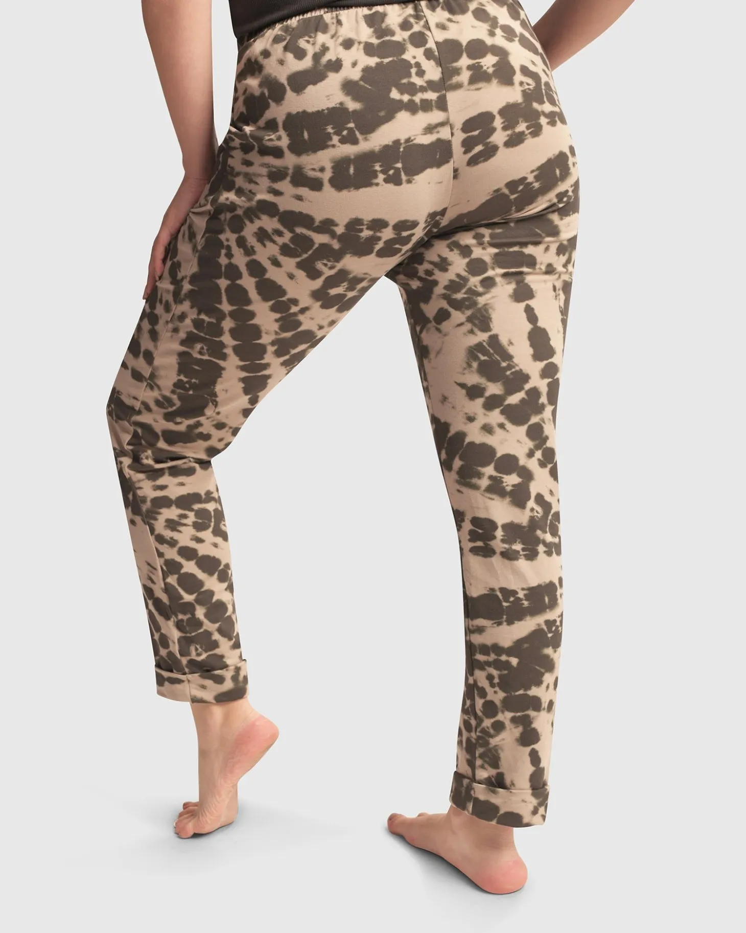 Exhale Jogger Pants, Stone Tie-Dye