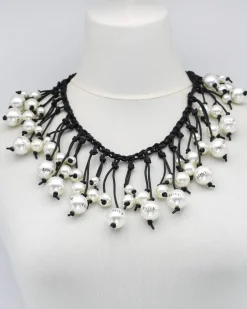 Faux Pearl Necklace, Love