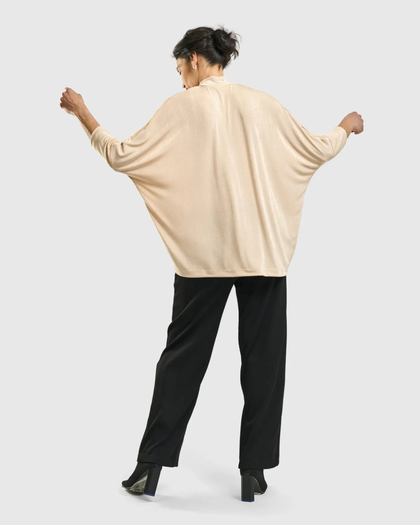Fawn Mockneck Top, Nude