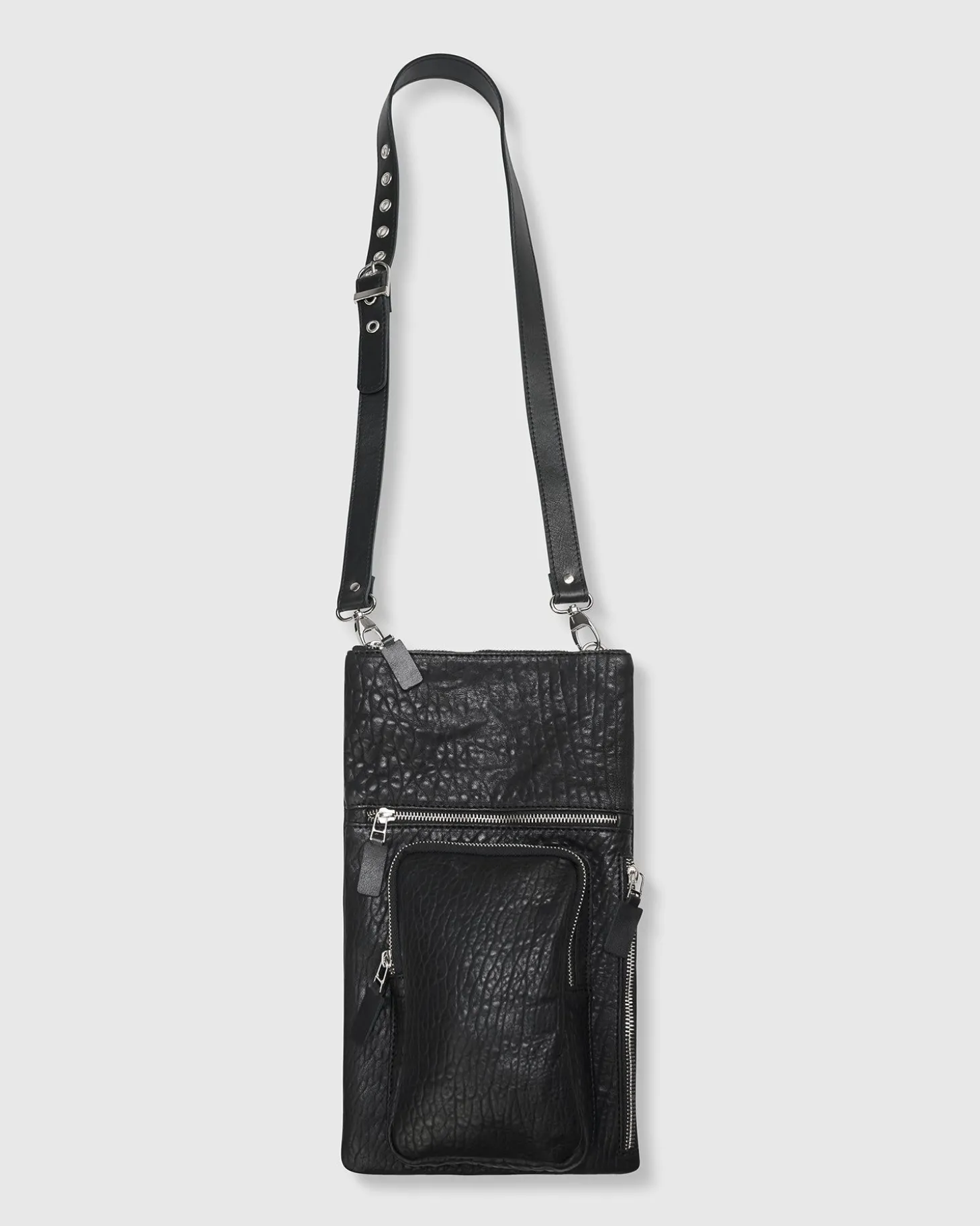 Flat Stash Pouch Bag, Black