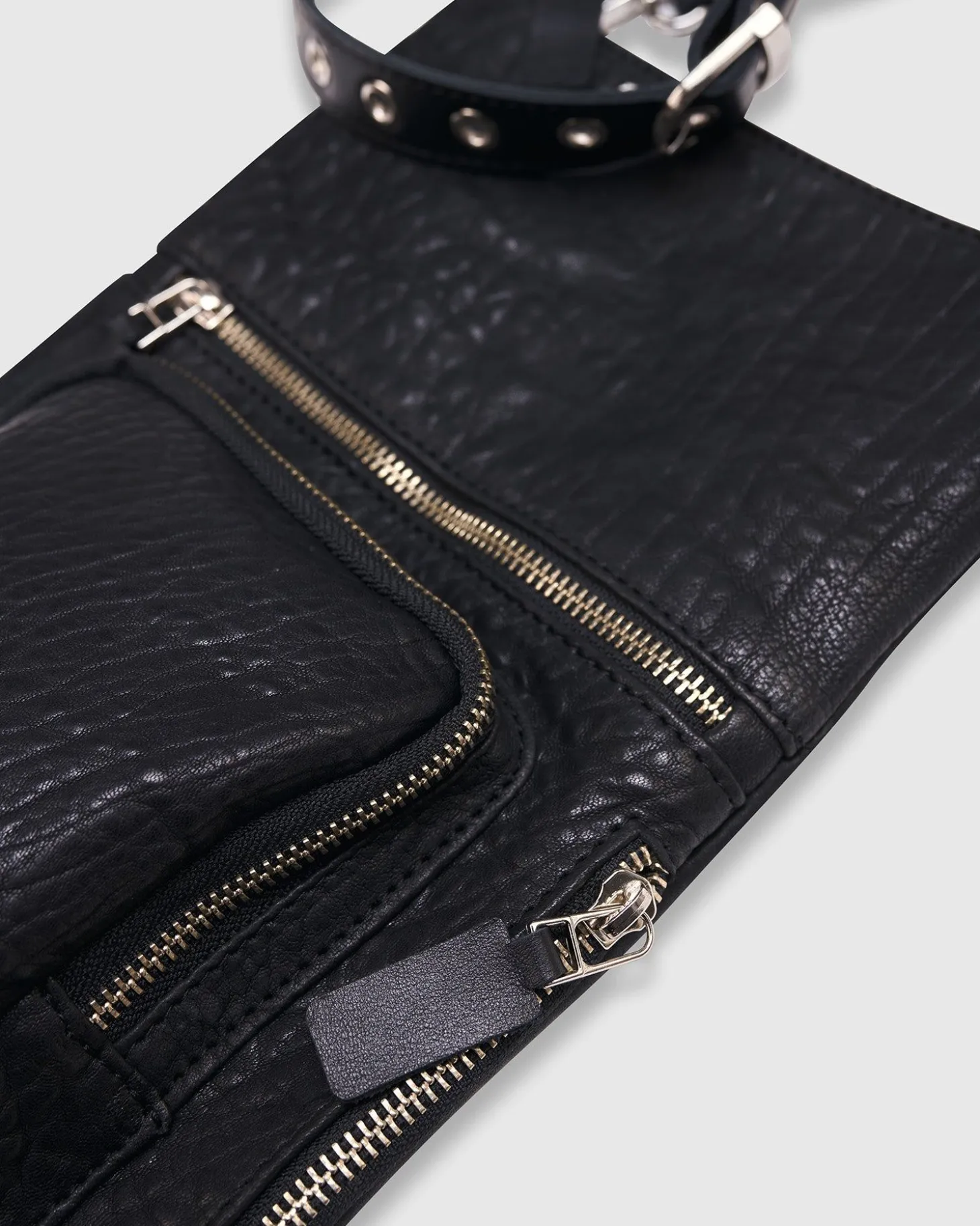 Flat Stash Pouch Bag, Black