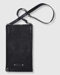 Flat Stash Pouch Bag, Black