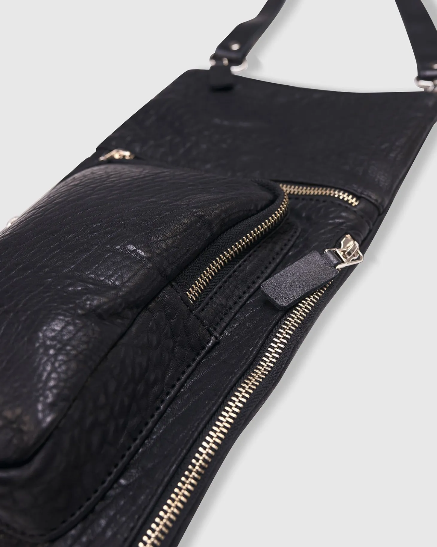 Flat Stash Pouch Bag, Black