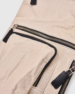 Flat Stash Pouch Bag, Ivory