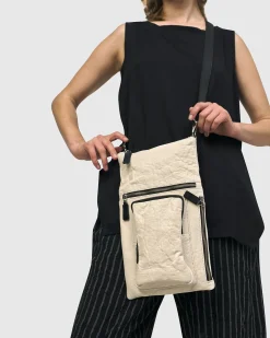 Flat Stash Pouch Bag, Ivory