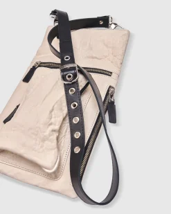Flat Stash Pouch Bag, Ivory