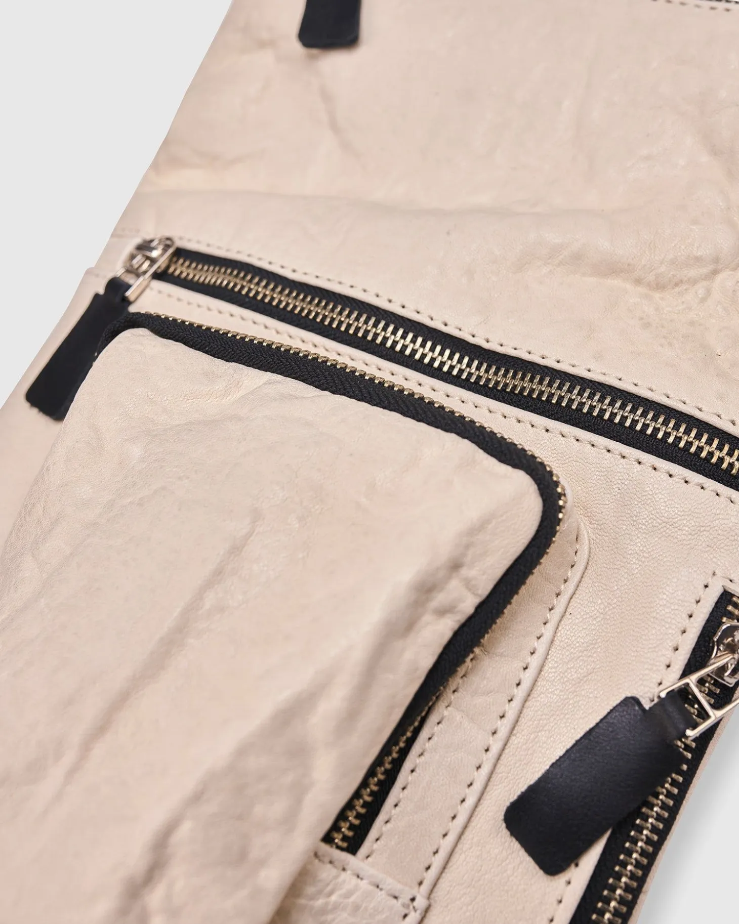 Flat Stash Pouch Bag, Ivory
