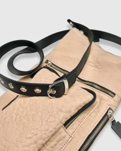 Flat Stash Pouch Bag, Nude