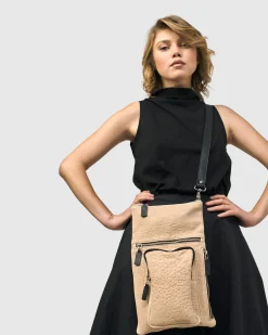 Flat Stash Pouch Bag, Nude