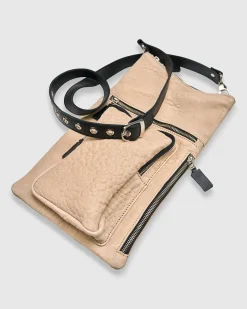 Flat Stash Pouch Bag, Nude