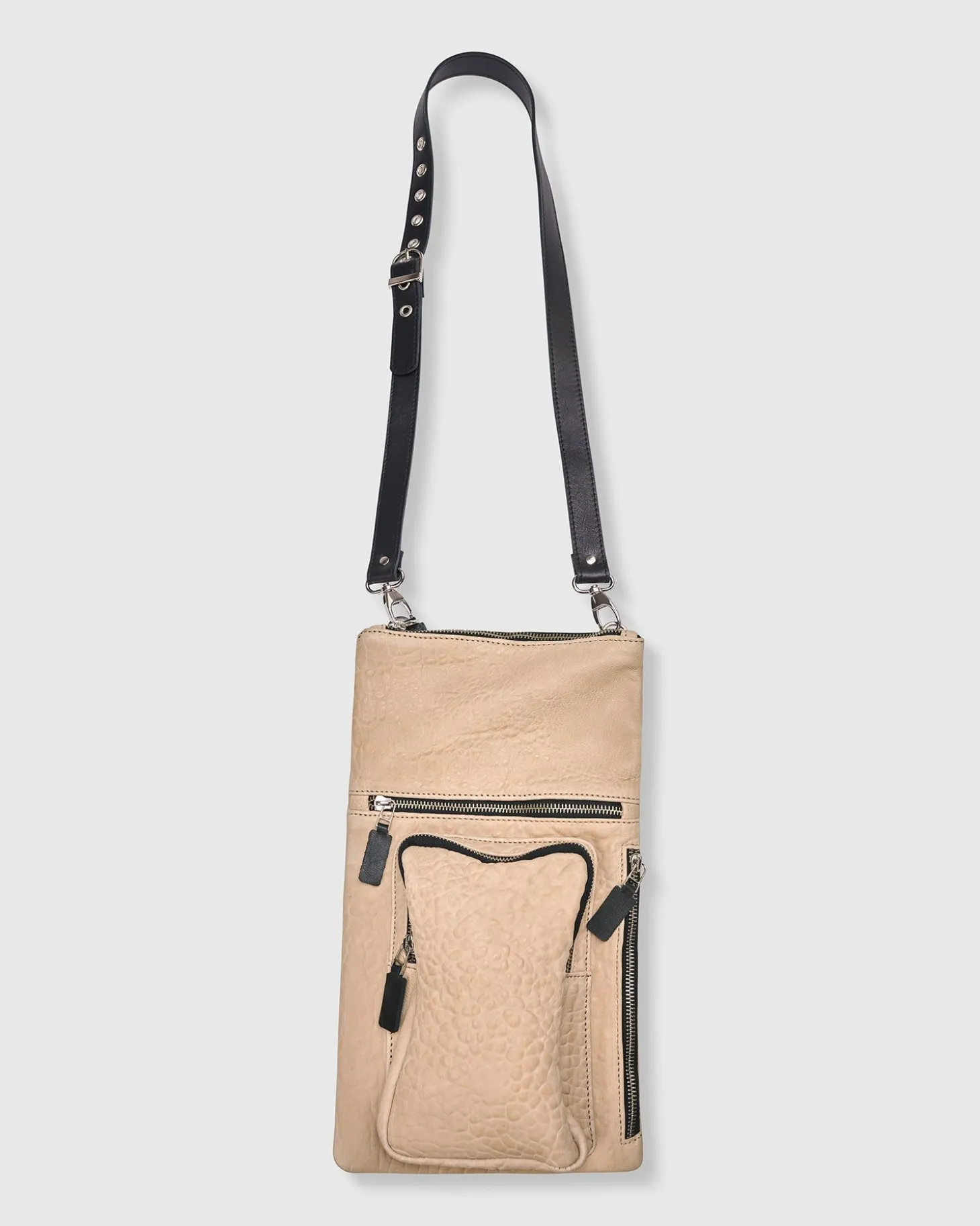 Flat Stash Pouch Bag, Nude