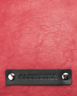 Flat Stash Pouch Bag, Vermillion