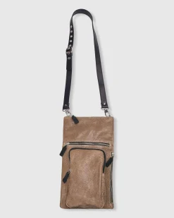 Flat Stash Pouch Bag, Wood