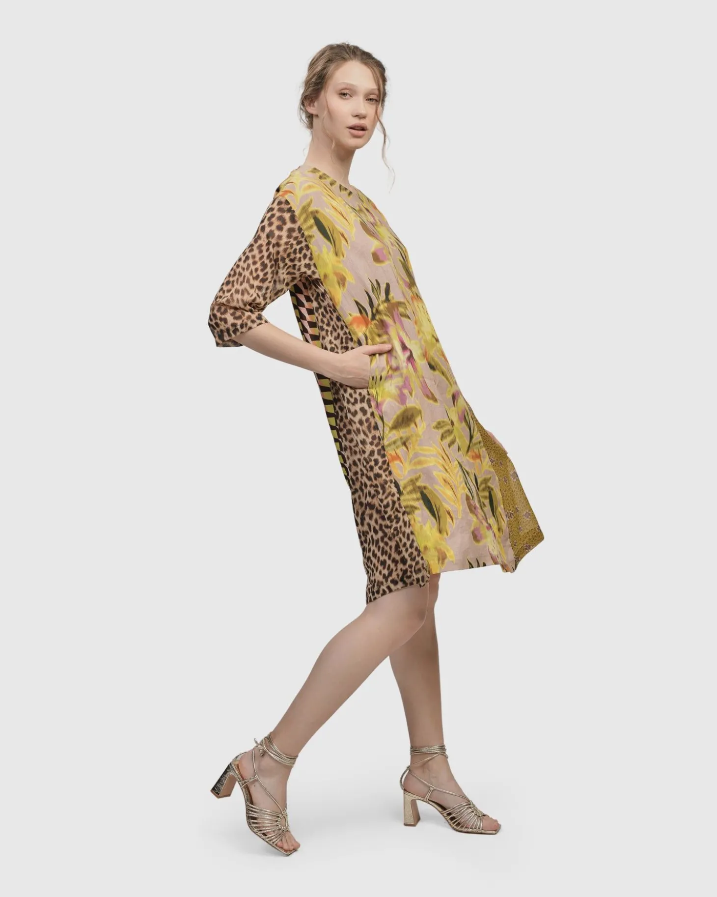 Fleur De Lis Shift Dress, Lilly