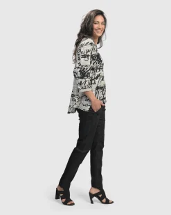 Flirty Cutaway Boxy Top, Script