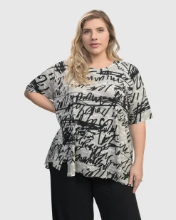 Flirty Swing T-Shirt, Script