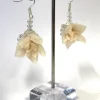 Flower & Crystal Earrings, Nude