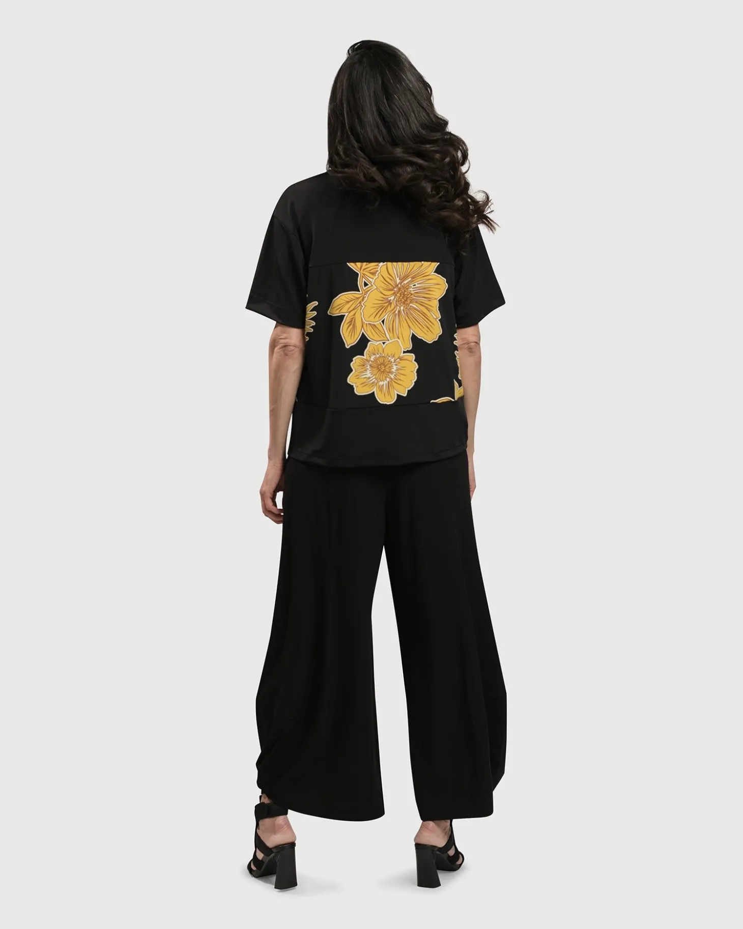 Flower Girl Boxy Top, Gold