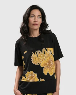 Flower Girl Boxy Top, Gold