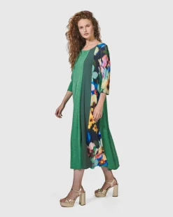 Forget-Me-Not A-Line Maxi Dress, Garden