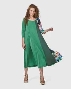 Forget-Me-Not A-Line Maxi Dress, Garden