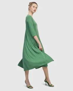 Forget-Me-Not A-Line Maxi Dress, Garden