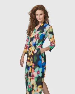 Forget-Me-Not Cocoon Dress, Garden
