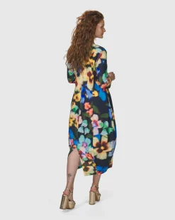 Forget-Me-Not Cocoon Dress, Garden
