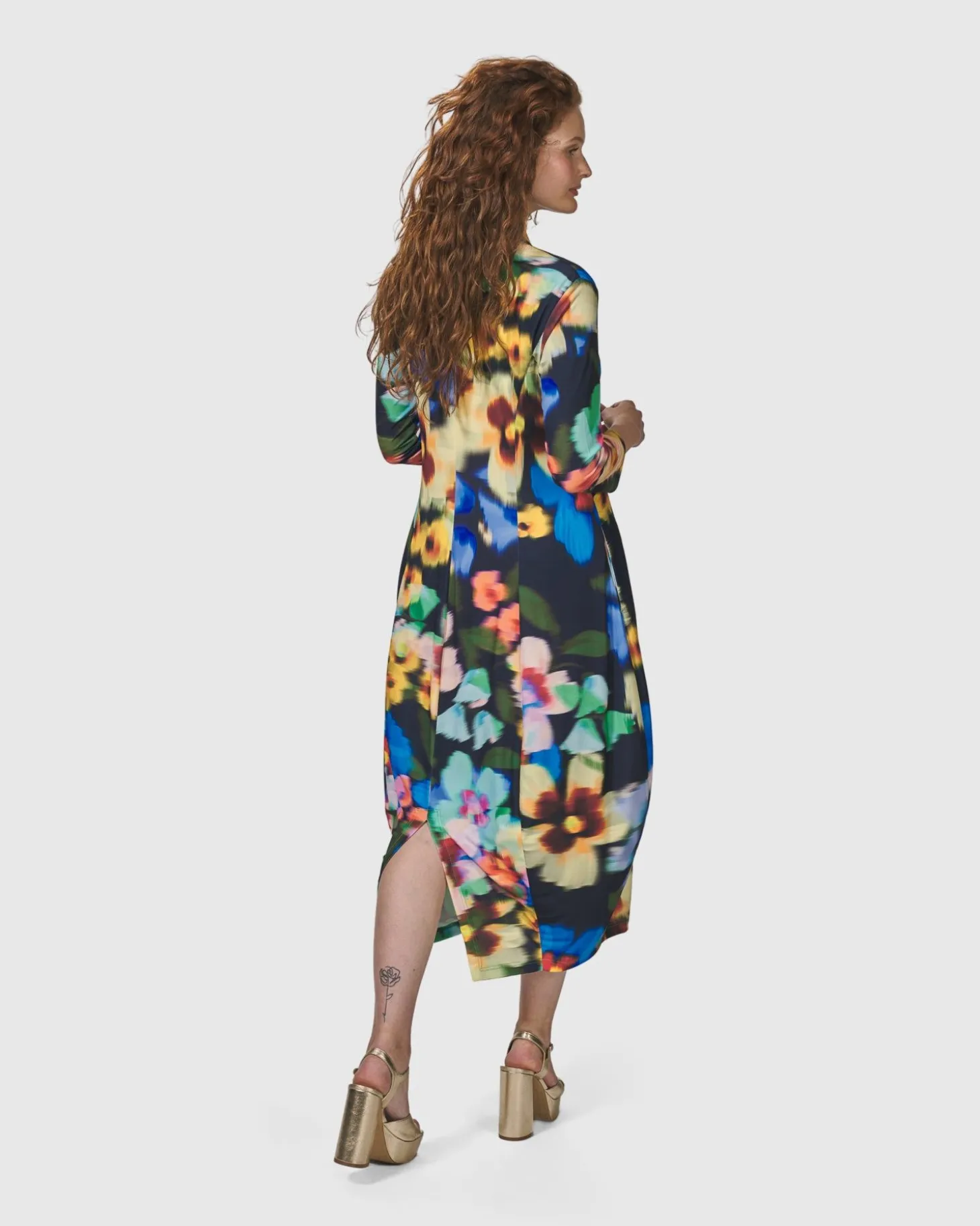 Forget-Me-Not Cocoon Dress, Garden
