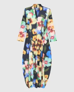 Forget-Me-Not Cocoon Dress, Garden
