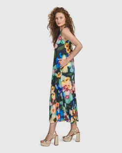 Forget-Me-Not Sleeveless Maxi Dress, Garden