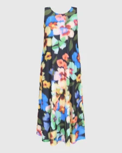 Forget-Me-Not Sleeveless Maxi Dress, Garden