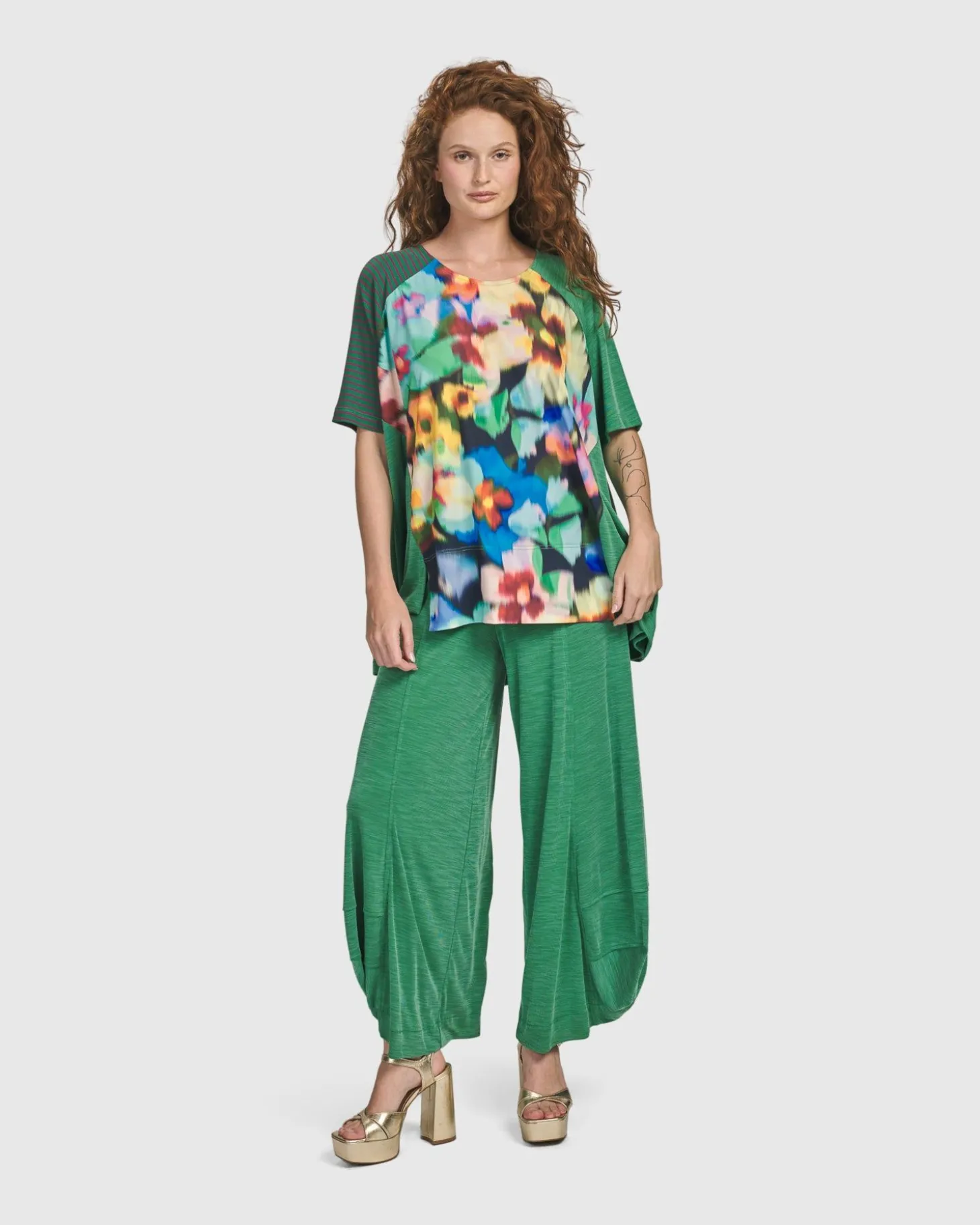 Forget-Me-Not Trapeze Top, Garden
